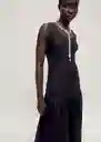 Vestido Jana Negro Talla S Mujer Mango