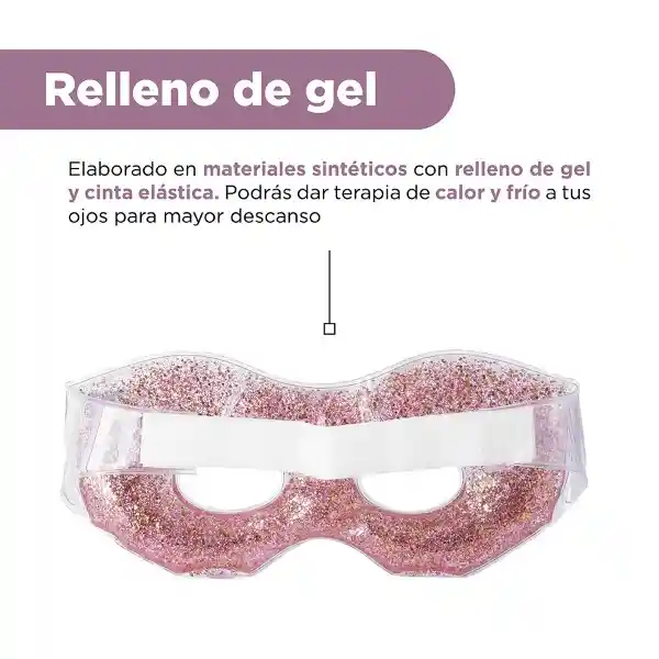 Antifaz Refrescante Para Dormir Color Rosa Brillante Miniso