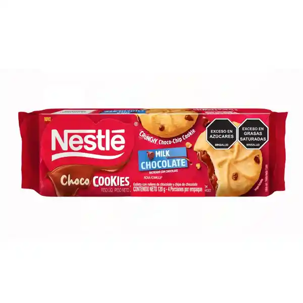 Nestlé Galleta Choco Cookies Con Relleno y Chips 120 g