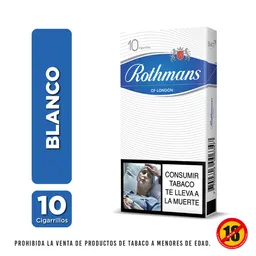 Cigarrillo Rothmans Blanco 10'S