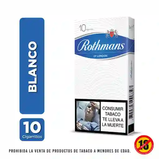 Cigarrillo Rothmans Blanco 10'S