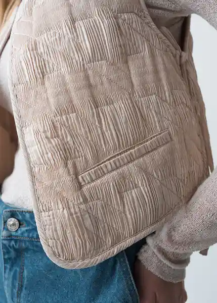 Chaqueta Mujer Crudo Abedul Claro Talla S 423G032 Naf Naf