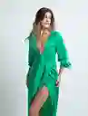 Vestido Hanny Mujer Verde Marmol Medio Talla L 572F370 Naf Naf