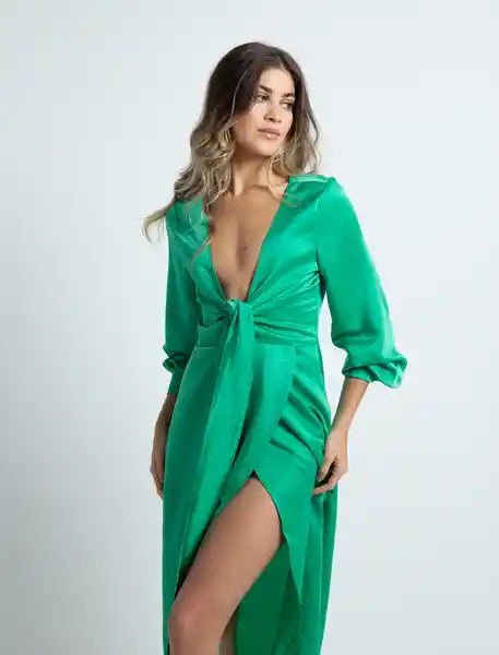 Vestido Hanny Mujer Verde Marmol Medio Talla L 572F370 Naf Naf