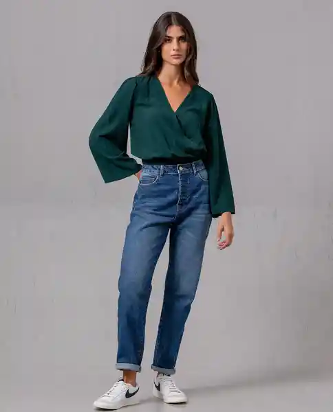 Camisa Mujer Verde Myrica Oscuro Talla S 66002 Rifle
