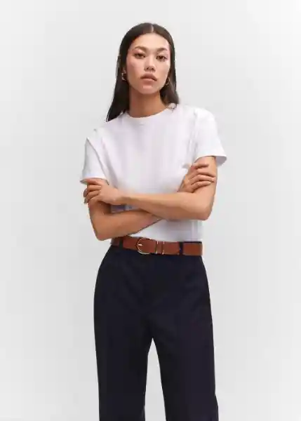 Pantalón Maketa Navy Talla 46 Mujer Mango