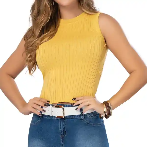 Croydon Blusa Country Mujer Amarillo Talla L