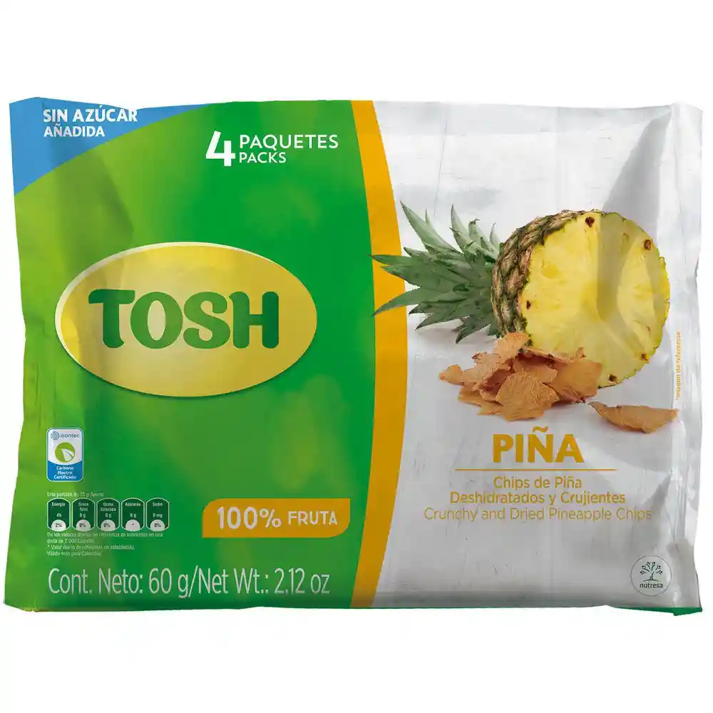 Tosh Snack Chips de Fruta Piña