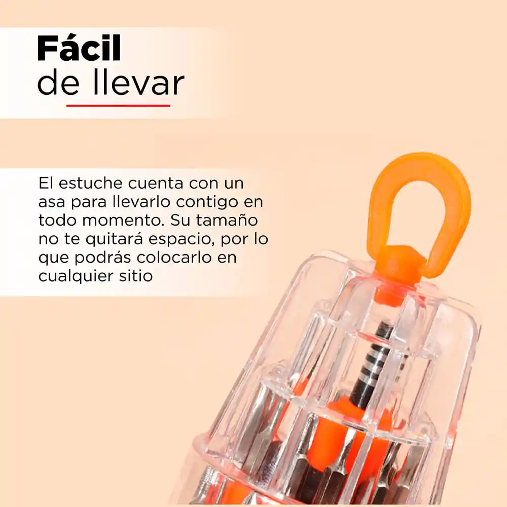 Set de Desarmador con 31 Puntas Amarillo Miniso