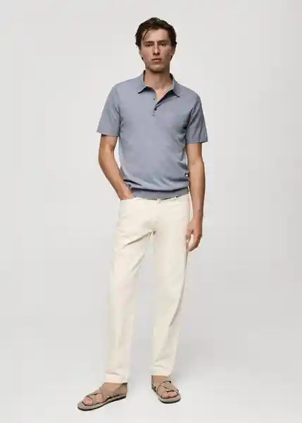 Polo Arraona Porcelana Talla S Hombre Mango