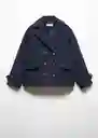 Abrigo Jackie Navy Talla 12 Niñas Mango