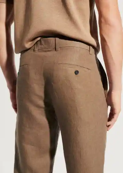 Pantalón Oyster Tabaco Talla 44 Hombre Mango