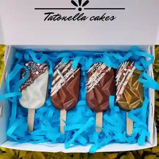 4 Paletas de Chocolate