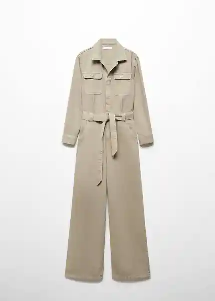 Enterizo Mono Tina Khaki Talla M Mujer Mango