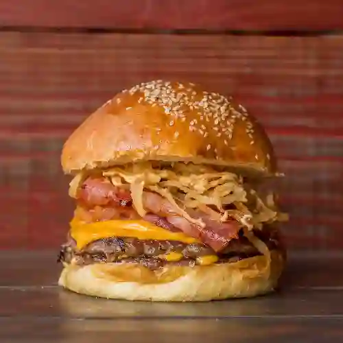 Hamburguesa Doble con Queso y Tocineta