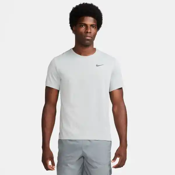 Nike Camiseta M Df Uv Miler Ss Para Hombre Gris Talla M