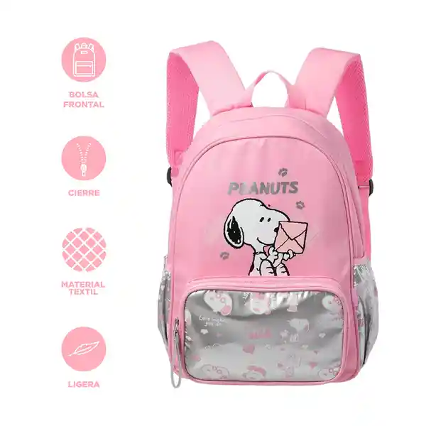 Maleta Escolar Snoopy Candy Aqua Serie Miniso