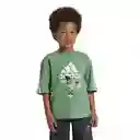 Adidas Camiseta Lk Dy mm Para Moda Niño Verde Talla 6.5