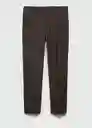 Pantalón Travel Marrón Talla 42 Hombre Mango