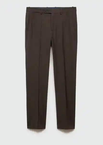 Pantalón Travel Marrón Talla 42 Hombre Mango