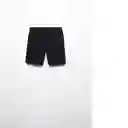 Bermudas Mahon Negro Talla 08 Niños Mango