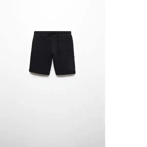 Bermudas Mahon Negro Talla 08 Niños Mango