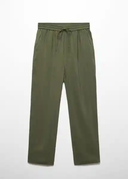 Pantalón Toffe-W Musgo Talla XS Mujer Mango