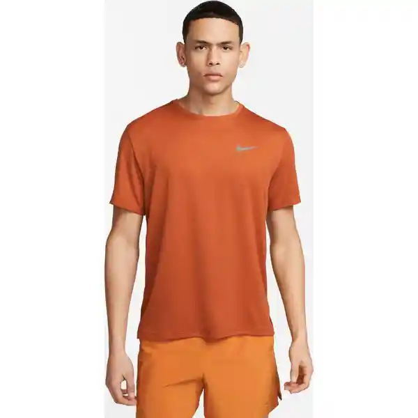 Nike Camiseta Sisa Uv Miler Hombre Naranja T. XL DV9315-246