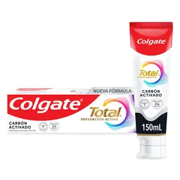 Crema Dental Colgate Total Carbón Prevención Activa 150ml 