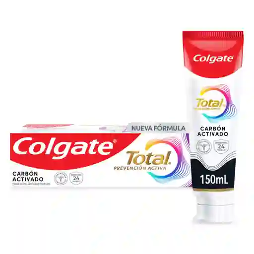 Crema Dental Colgate Total Carbón Prevención Activa 150ml 