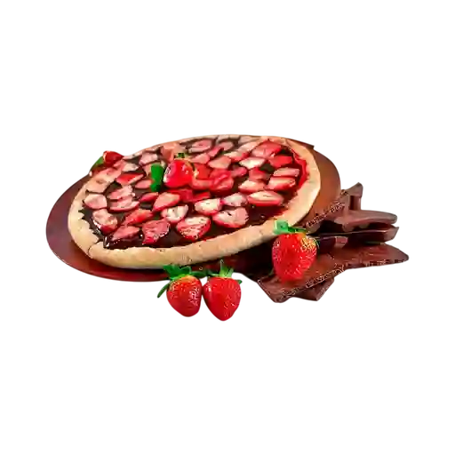 Pizza Chocolate con Fresas