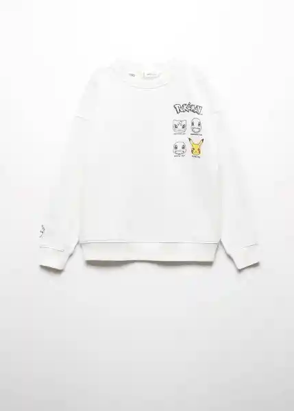 Sudadera Pikacrew Offwhite Talla 06 Niños Mango