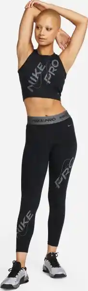 Nike Leggings Dri-Fit 7/8 Tght Para Mujer Negro Talla S