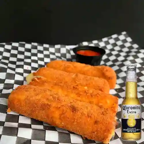 Combo Mozzarella Sticks + Cerveza Coronita Bot. 210ml