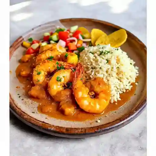 Camarones Con Salsa De Encocado