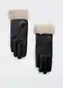 Guantes Venty Negro Talla M Mujer Mango