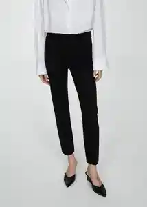 Pantalón Paloma Negro Talla 34 Mujer Mango