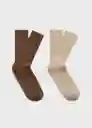 Calcetines Birip Beige Talla 45 Hombre Mango