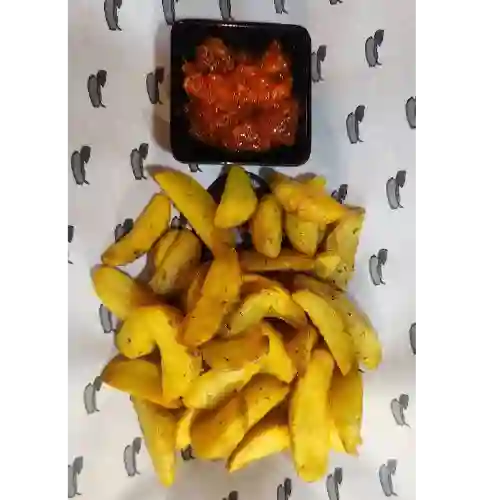 Papas Casco con Salsa Criolla