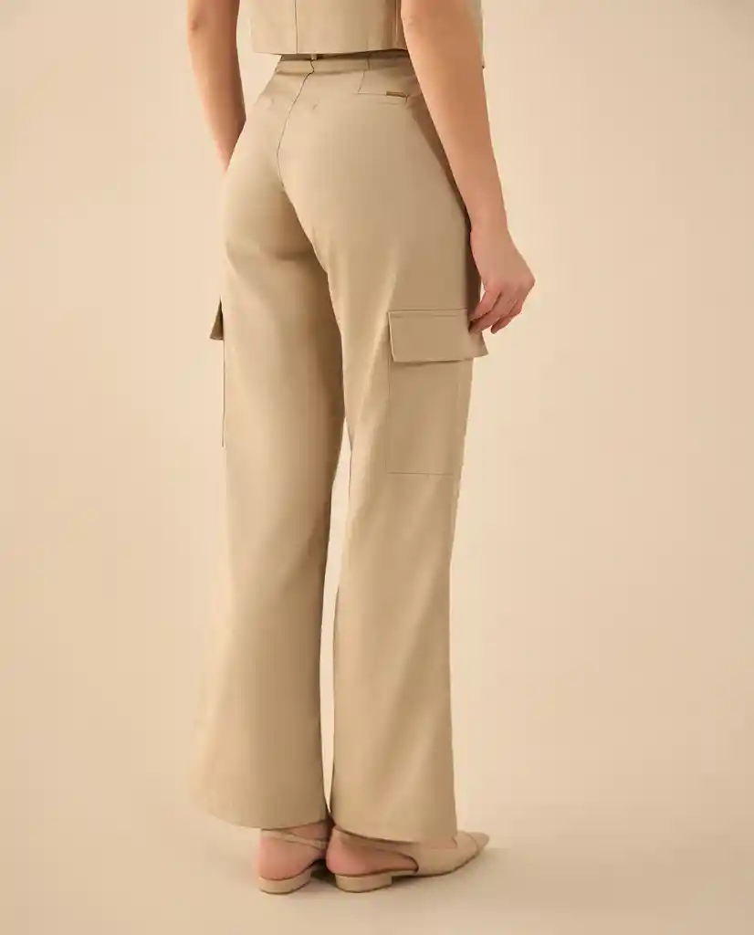 Pantalón Beige Pardo Claro Talla 8 432G000 Esprit