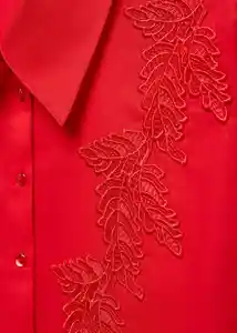 Camisa Ariel-H Rojo Talla XL Mujer Mango