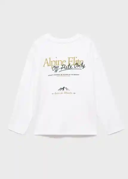 Camiseta Elite Offwhite Talla 12 Niños Mango