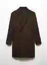 Abrigo Barley Marrón Talla S Hombre Mango