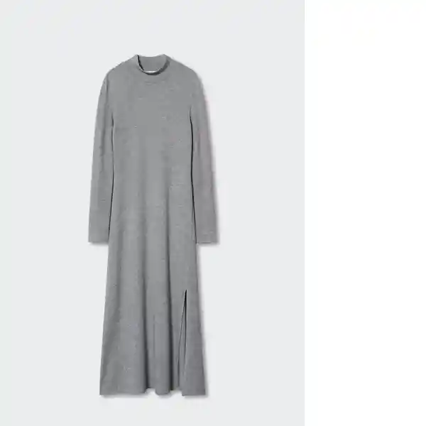 Vestido Fri Gris Talla S Mujer Mango