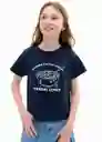 Camiseta Cereal Navy Talla 10 Niñas Mango