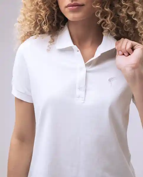  Camiseta Polo Mujer Blanco Talla S 600D007 AMERICANINO 