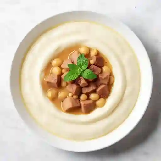 Sopa de yogurt con carne