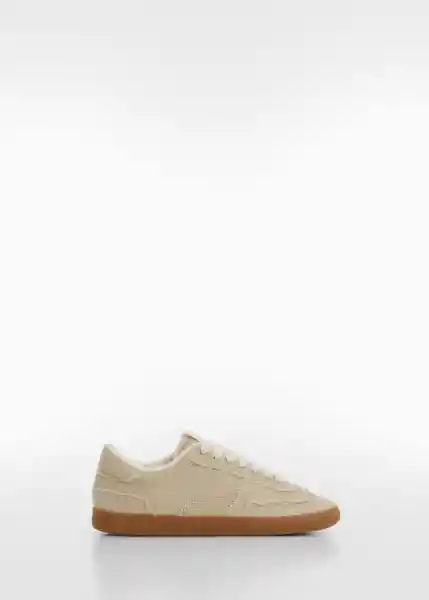 Zapatos Deportivo Garra Beige Talla 37 Mujer Mango