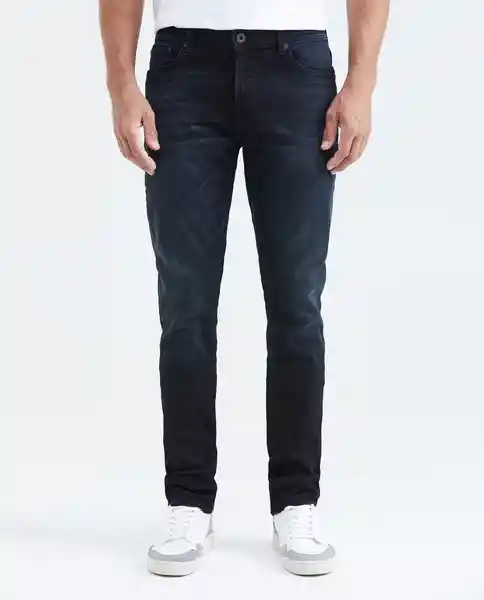 Jean Slim Fit - Famous Azul Dark Ultraoscuro T 34/32 Chevignon