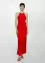 Vestido Sorani Rojo Talla XS Mujer Mango